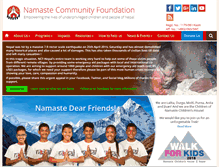 Tablet Screenshot of ncf-nepal.org